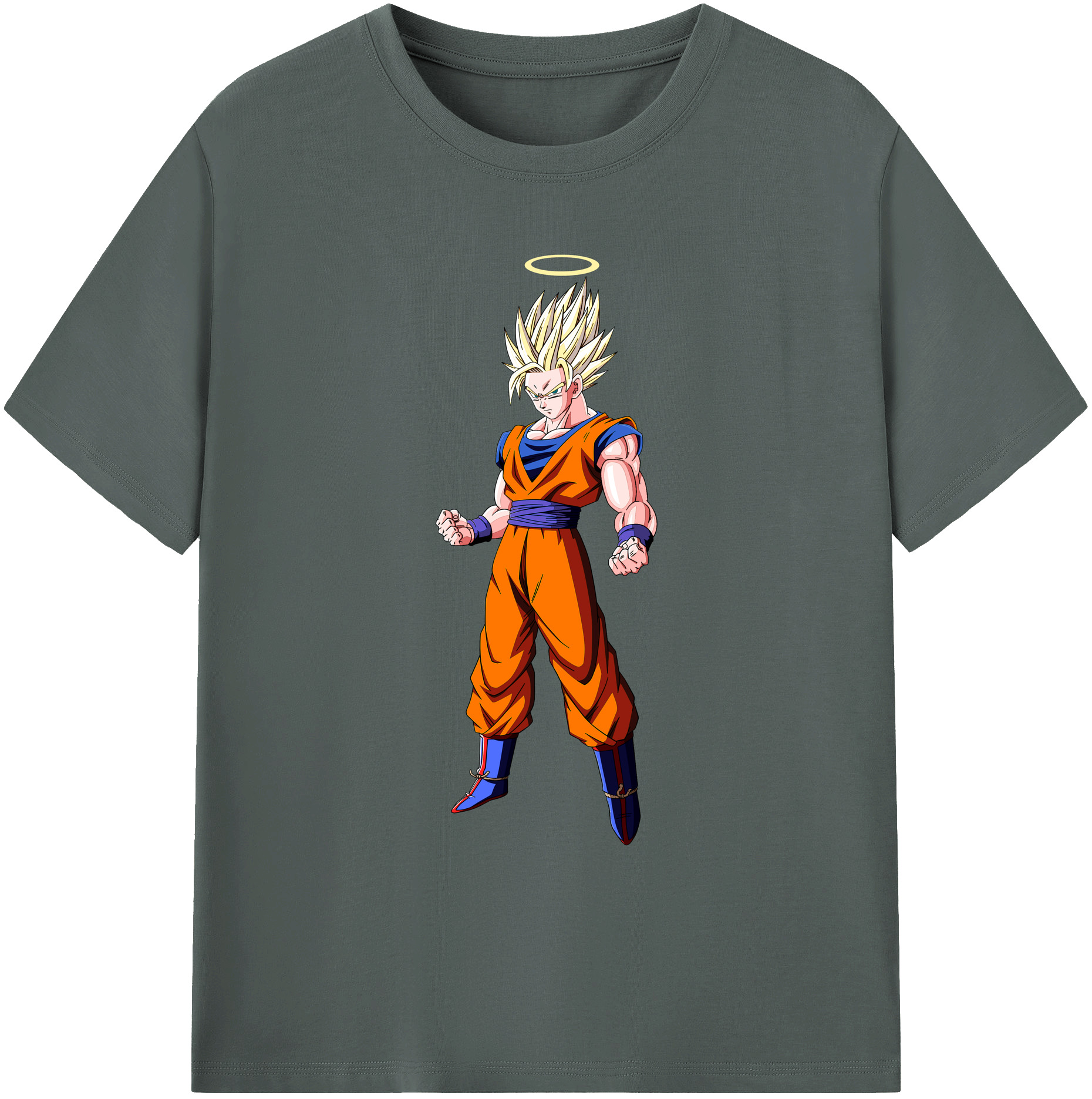 （画像用） ドラゴンボール 孫悟空（そん ごくう）Son Goku カカロット DRAGON BALL Kakarotto 綿100％ メンズ半袖Tシャツ｜肌触りやわらか＆通気性